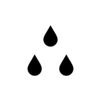 Wassertropfen, Wasser, Tröpfchen, flüssige feste Symbolvektorillustration Logo-Vorlage. für viele Zwecke geeignet. vektor