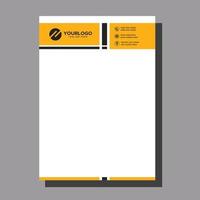 minimalistisches Briefkopfdesign vektor