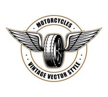 motorcyklar vintage vektor stil