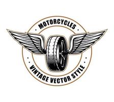 Motorräder Vintage-Vektor-Stil