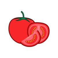 Tomatenillustration, Dateivektor vektor