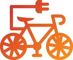 Elektrofahrrad Icon-Stil vektor