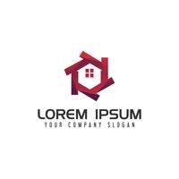 moderne Immobilien-Logo-Design-Konzept-Vorlage vektor