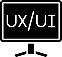 ux-gränssnittsikonstil vektor