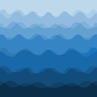 Abstrakter Design-Kreativitäts-Hintergrund von blauen Wellen, Vektor-Illustration EPS10 vektor