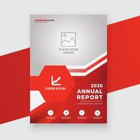 företags verksamhet årsredovisning flyer och broschyr designmall vektor