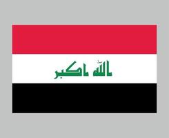 irak flagge national asien emblem symbol symbol vektor illustration abstraktes design element