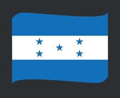 Honduras-Flagge nationales Nordamerika-Emblem-Bandikonenvektorillustrations-Zusammenfassungsgestaltungselement vektor