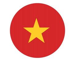 vietnam flagga nationella asien emblem ikon vektor illustration abstrakt designelement
