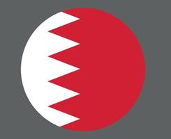 bahrain flagge nationales asien emblem symbol vektor illustration abstraktes design element