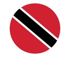 trinidad och tobago flagga nationella nordamerika emblem ikon vektor illustration abstrakt designelement