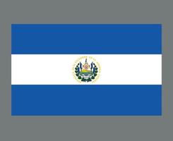 el salvador flagga nationella nordamerika emblem symbol ikon vektor illustration abstrakt designelement