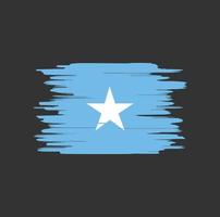 somalia flag pinselstriche vektor