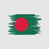 Pinselstriche der bangladeschischen Flagge vektor