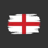 England Flagge Pinselstriche. nationale Landesflagge vektor