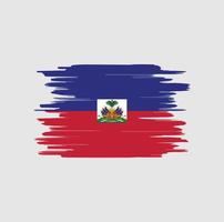 haiti flagga penseldrag vektor