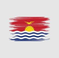 Kiribati-Flagge-Pinsel vektor