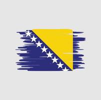 bosnien herzegowina flagge pinselstriche vektor