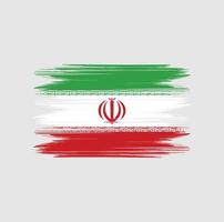 iranische flagge bürste vektor