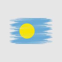 Palau-Flagge-Pinsel vektor