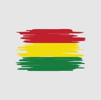 bolivia flagga penseldrag vektor