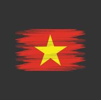 vietnam flagge bürste vektor