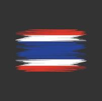 thailand flagge bürste vektor