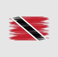 trinidad och tobago flaggborste vektor