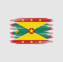 Grenada flaggborste vektor