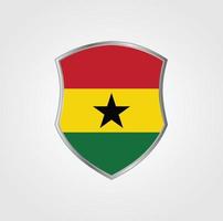 Design der Ghana-Flagge vektor