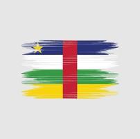 Bürste der zentralafrikanischen Flagge vektor