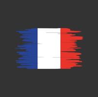 Pinselstriche der französischen Flagge vektor