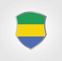 gabon flagga design vektor