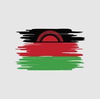 Pinselstriche der Malawi-Flagge vektor