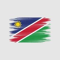 namibia flagge bürste vektor