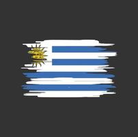 Pinselstriche der Uruguay-Flagge vektor