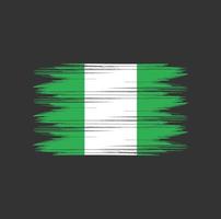 nigeria flagge bürste vektor