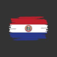 paraguays flagga penseldrag. nationella flaggan vektor