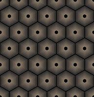 beige bakgrund med svart vektor hexagoner