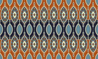 geometrische ethnische Musterstickerei .carpet,wallpaper,clothing,wrapping,batik,fabric,vector illustration stick style. vektor