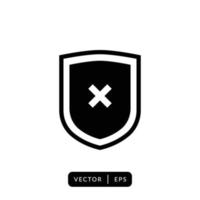 Schild-Icon-Vektor - Zeichen oder Symbol vektor