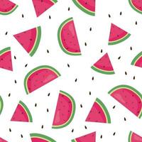 bakgrund med vattenmeloner seamless mönster vektor