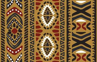 etniskt abstrakt tyg. sömlösa mönster i tribal, afrikanskt vaxtryck kitenge blommotiv vektor. Aztec geometrisk konst ornament.design för matta, tapeter, kläder, omslag, tyg, omslag, klänning vektor