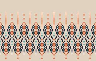 vacker etnisk abstrakt ikatkonst. sömlösa mönster chevron i tribal, folklig broderi rhombus och mexikansk stil. Aztekisk geometrisk konst prydnadstryck. design för matta, tapeter, omslag. vektor