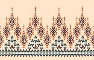 schöne ethnische abstrakte ikat-kunst. nahtloses muster chevron in stammes-, volksstickereiraute und mexikanischem stil. aztekischer geometrischer kunstverzierungsdruck. design für teppich, tapeten, verpackung. vektor