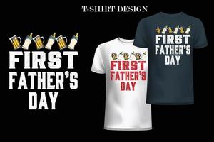 Vater-T-Shirt-Design. Papa-T-Shirt-Design. Vater zitiert T-Shirt-Design. vektor