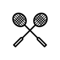 Variationen der Badminton-Ikone vektor