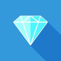 Diamant flache Symbol