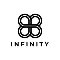 Buchstabe b Infinity-Logo-Design vektor