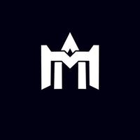 mall logotyp monogram initialer ma vektor